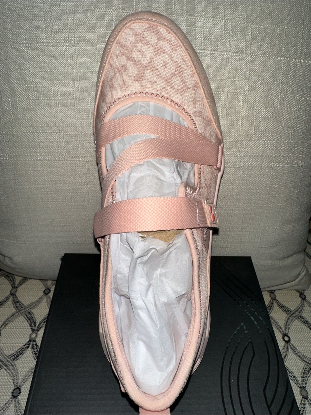 Ryka Women's Blush Pink Slip-On Sneaker with Dual Straps